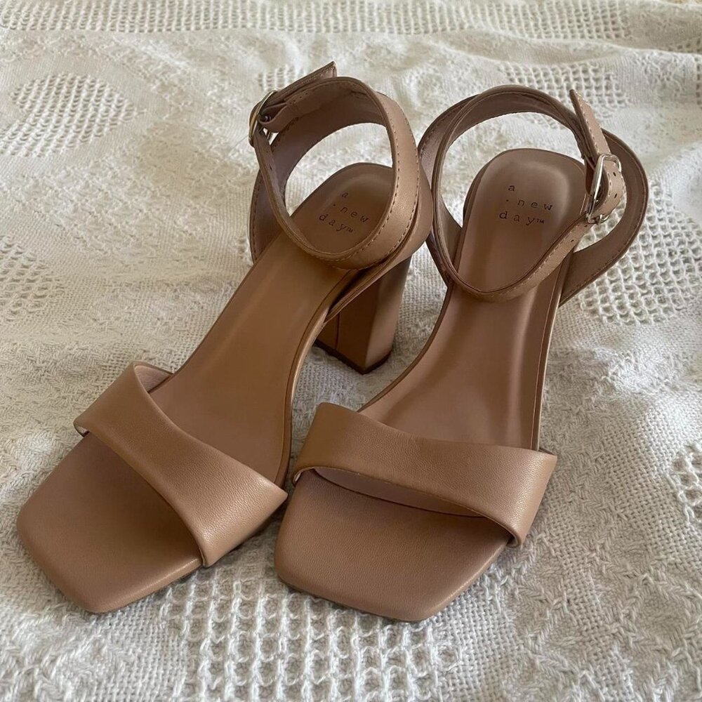 NWT A New Day nude Sal sandal high heels